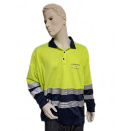 Langarm Polo-Shirt...