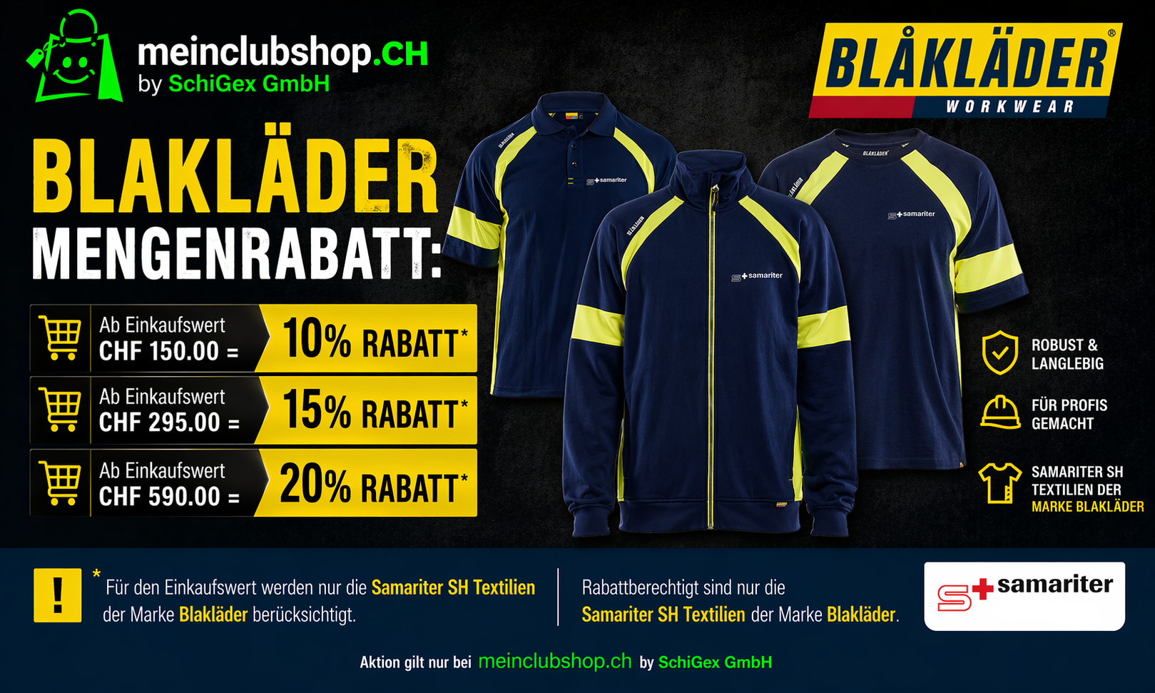Samariter SH Blakläder Mengenrabatt